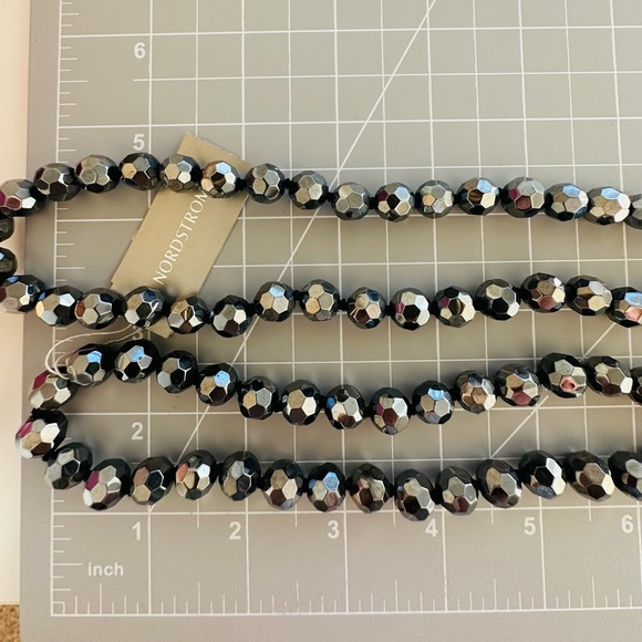Beautiful Metallic Strand Glass Bead Necklace NWT - Picture 14 of 17